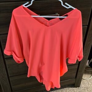 Coral Short Sleeve Top